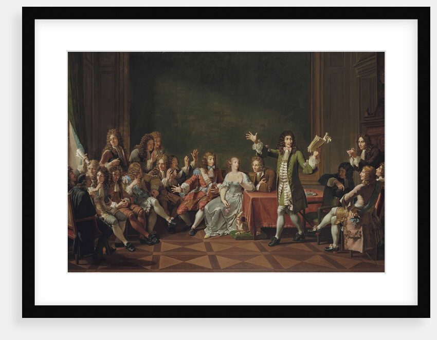 Molière reading from his comedy Tartuffe at the home of Ninon de LEnclos, 1802 by Anonymous