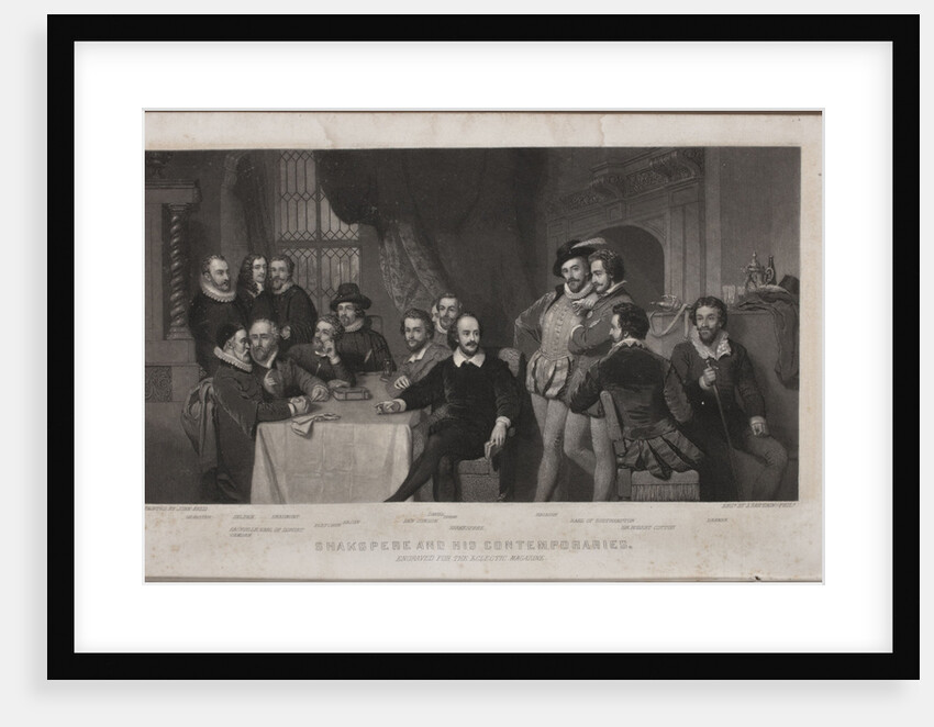 Shakespeare and His Contemporaries (after John Faed), 1860 by Anonymous