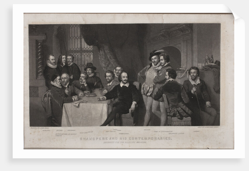 Shakespeare and His Contemporaries (after John Faed), 1860 by Anonymous