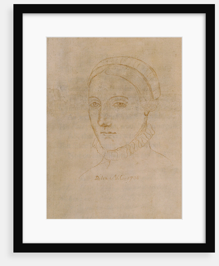 Portrait of Anne Hathaway (1555/6-1623), the wife of William Shakespeare, 1708 by Anonymous
