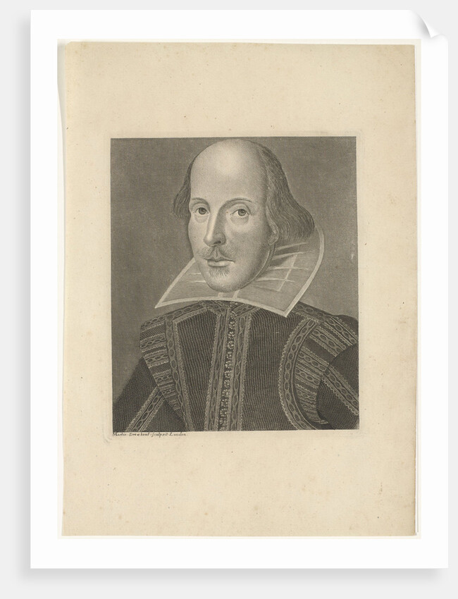 Portrait of William Shakespeare, ca 1625 by Anonymous