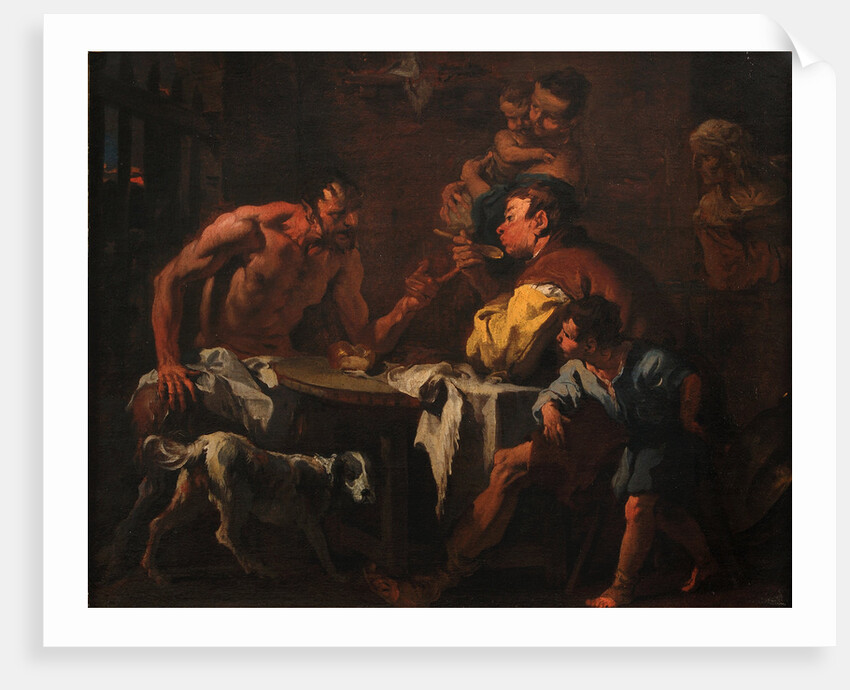 Satyr and peasant family by Anonymous