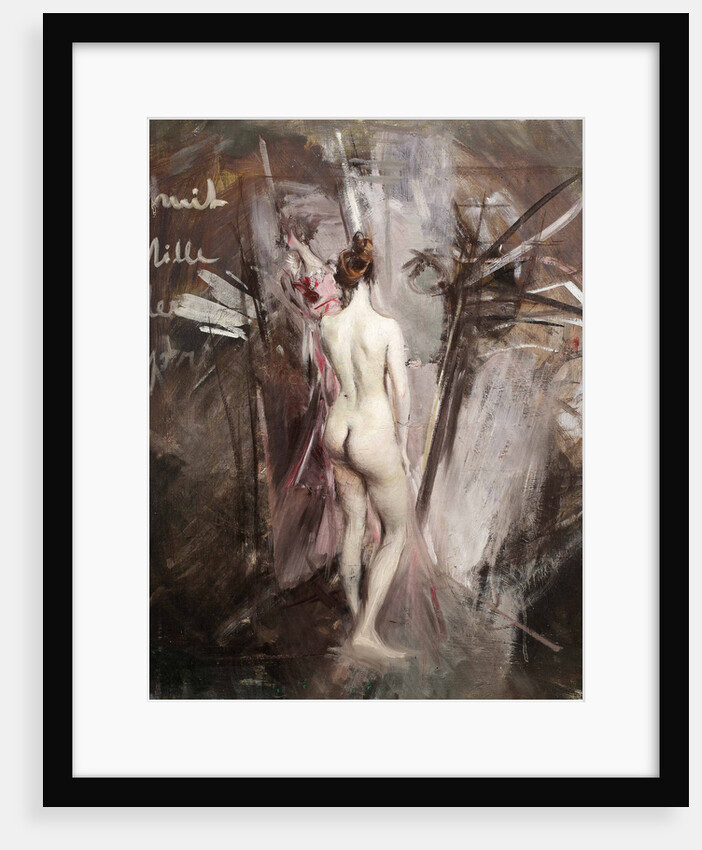 Nude from behind, 1895 by Anonymous