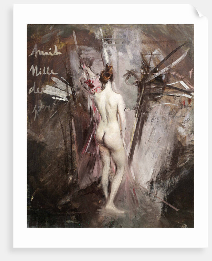 Nude from behind, 1895 by Anonymous