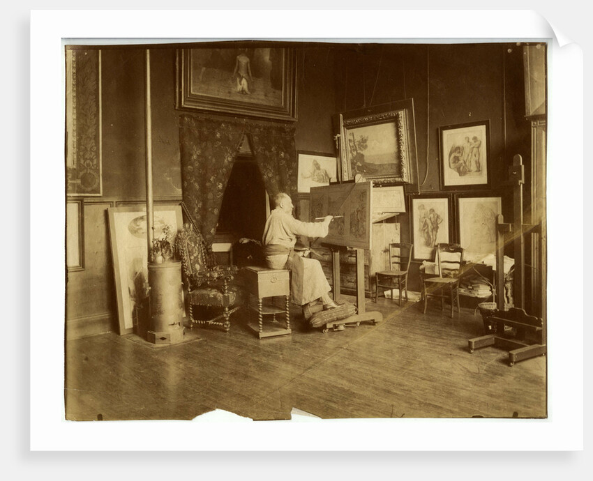 Pierre Puvis de Chavannes in his workshop, c. 1890 by Anonymous