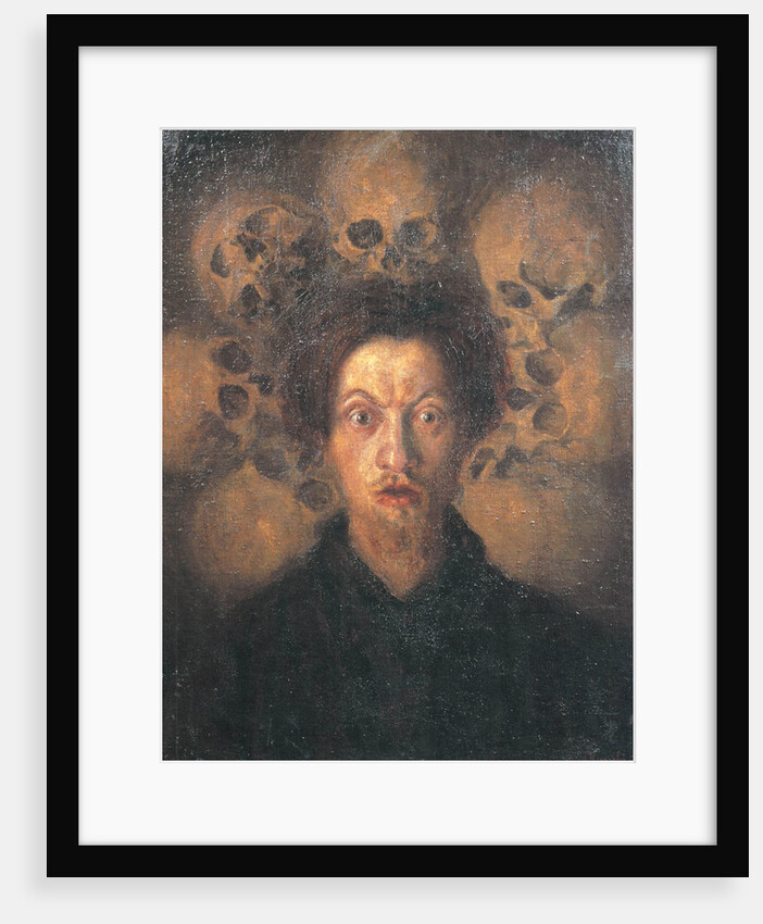Self-portrait with skulls (Autoritratto con teschi), 1909 by Anonymous