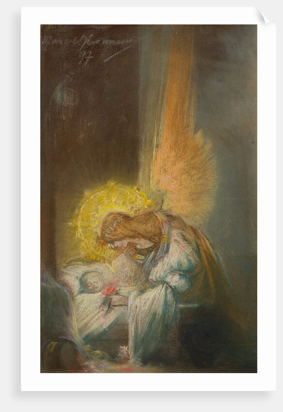 The guardian angel, 1897 by Anonymous