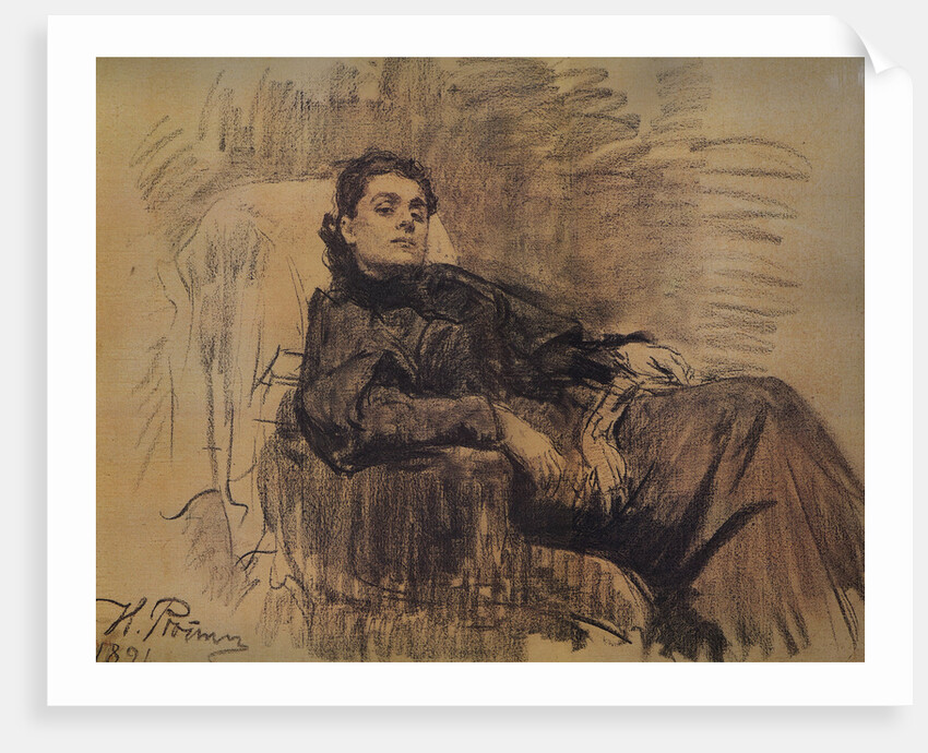 Portrait of the actress Eleonora Duse, 1891 by Anonymous