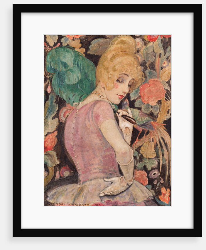 Lili with a Feather Fan, 1920 by Anonymous