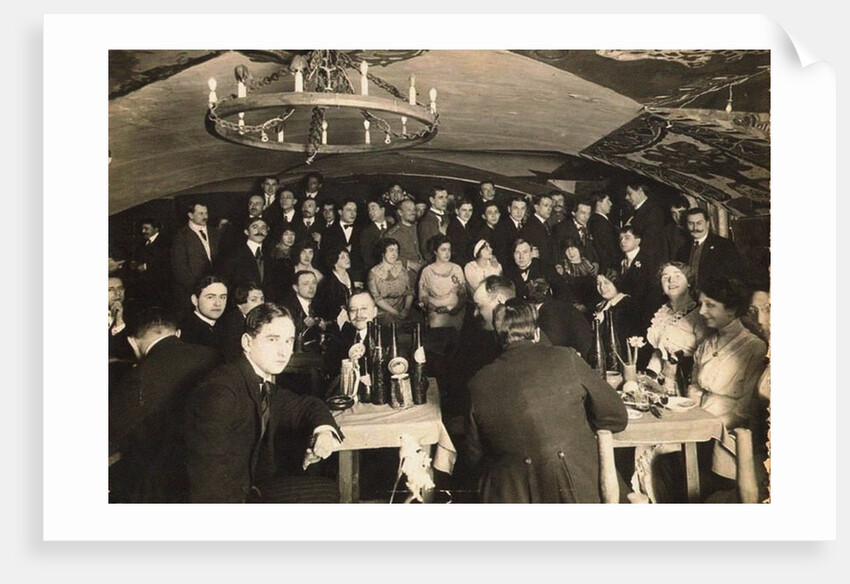 The Stray Dog Cabaret in Saint Petersburg, 1913 by Anonymous