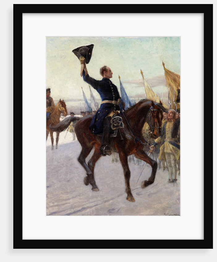 Charles XII greets his Caroleans, 1923 by Anonymous
