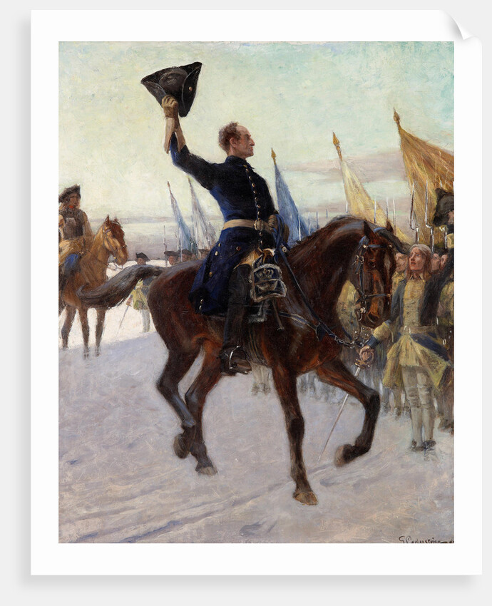 Charles XII greets his Caroleans, 1923 by Anonymous