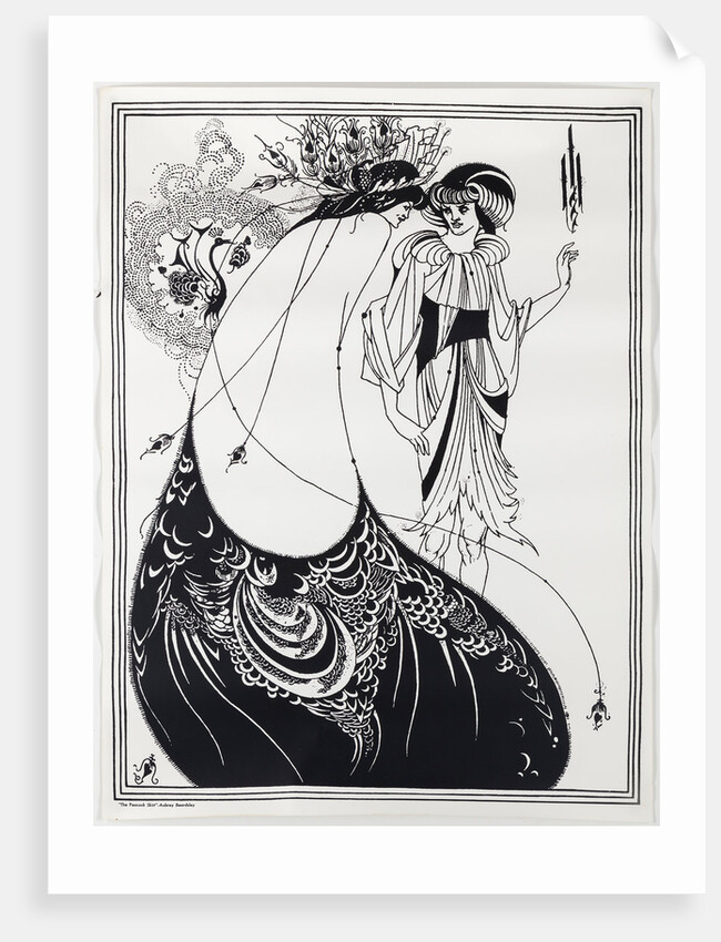 The Peacock Skirt. Illustration for Salome by Oscar Wilde, 1894 by Anonymous