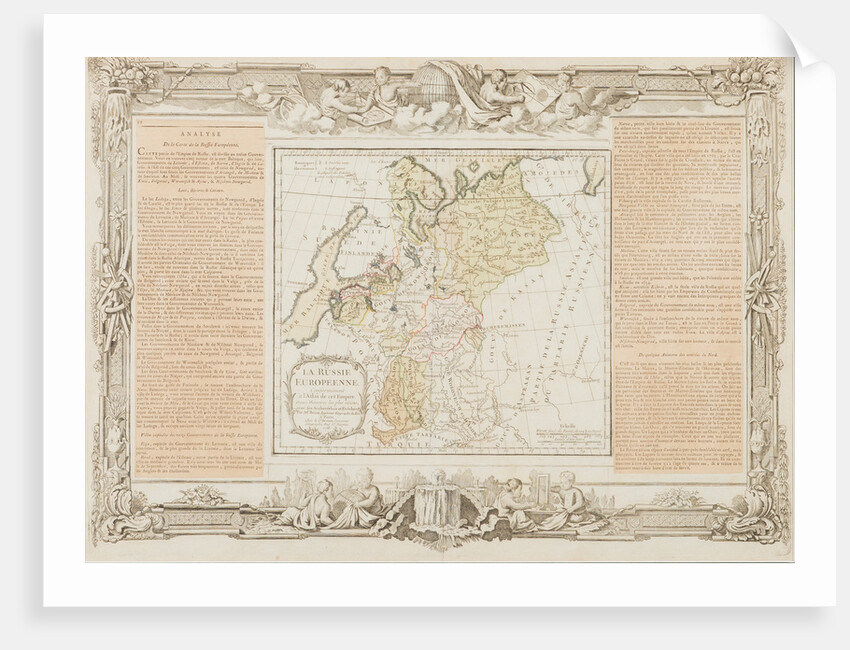 Map of the European Russia, 1766 by Anonymous