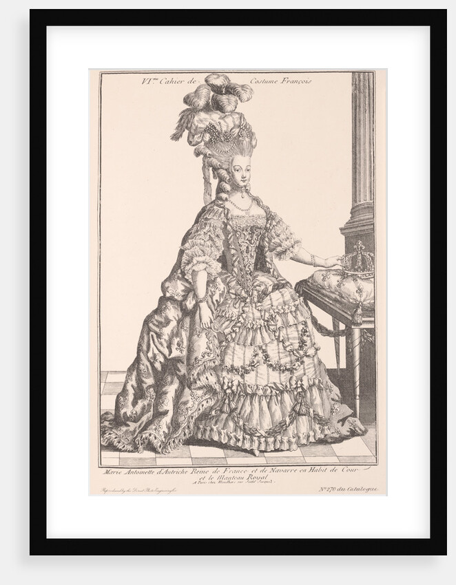 Queen Marie Antoinette of France in court dress, ca 1778 by Anonymous