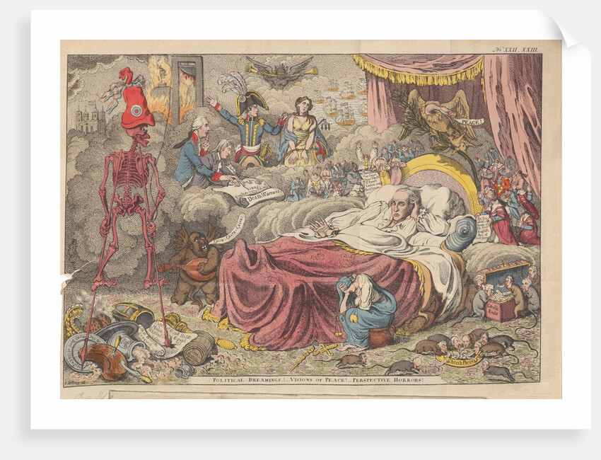 Political dreaming! Visions of peace! Perspective horrors!, 1801 by Anonymous