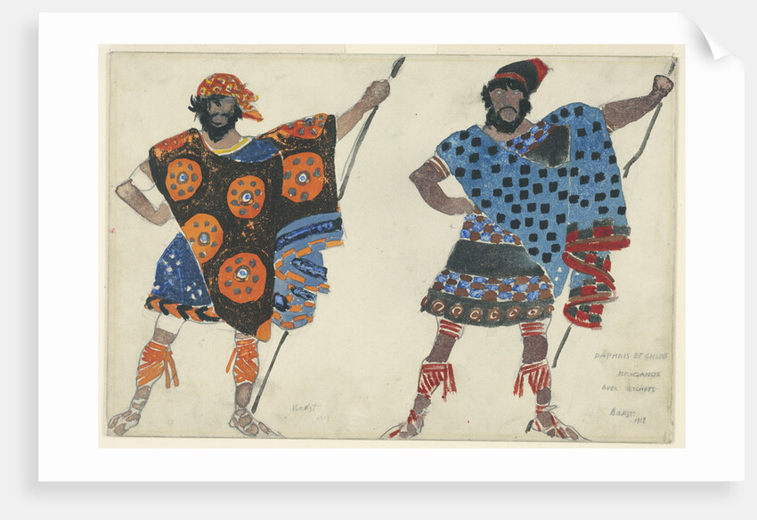 Costume design for the ballet Daphnis et Chloé by M. Ravel, 1913 by Anonymous