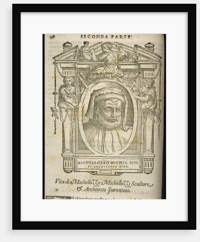 Michelozzo di Bartolomeo Michelozzi. From: Giorgio Vasari, The Lives of the Most Excellent Italian P by Anonymous