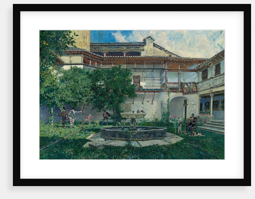 Spanish Courtyard, 1871 by Anonymous