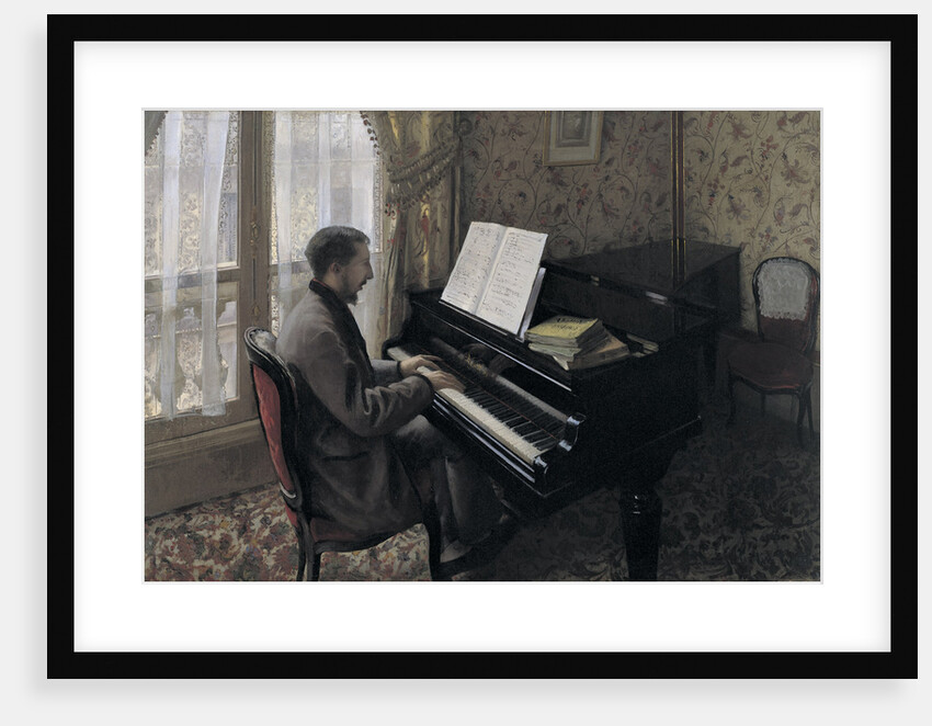 Young Man Playing the Piano (Martial Caillebotte), 1876 by Anonymous