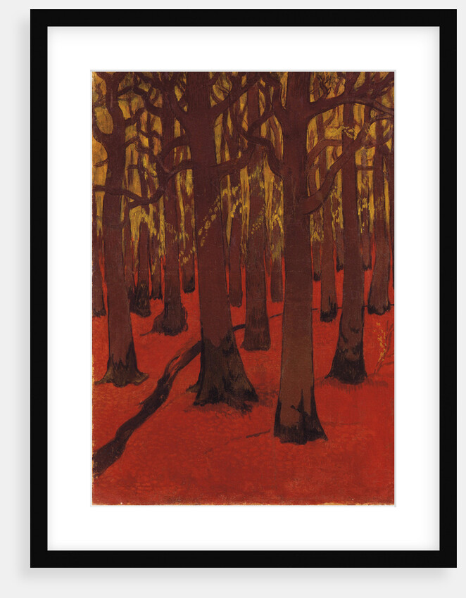 La Foret au sol rouge, 1891 by Anonymous