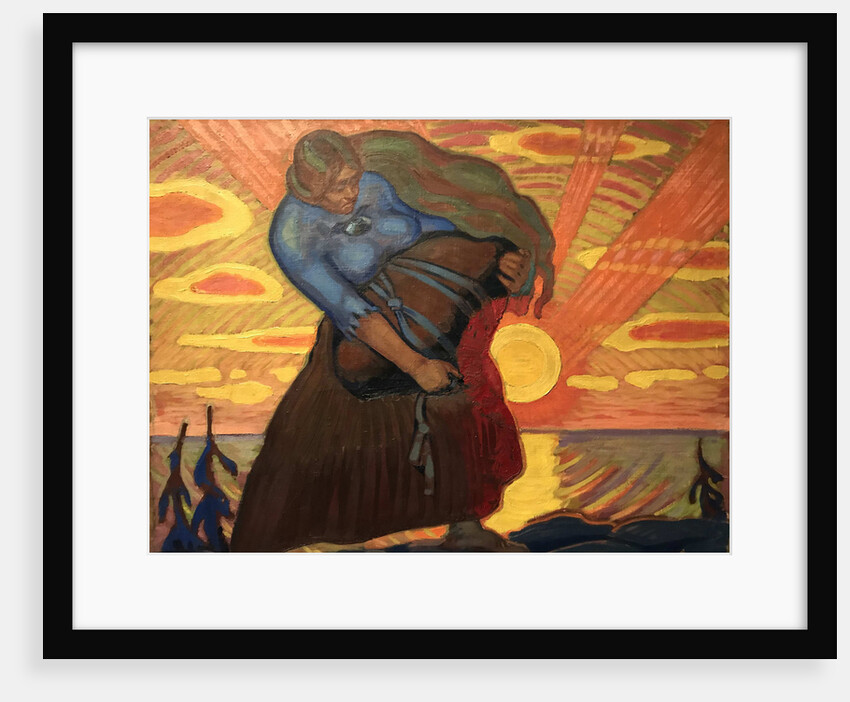 Linda Carrying a Rock, 1917 by Anonymous