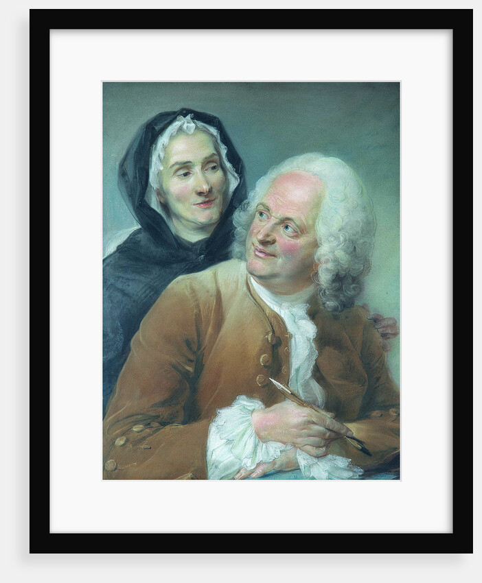 Portrait of Philippe Cayeux with his wife by Anonymous