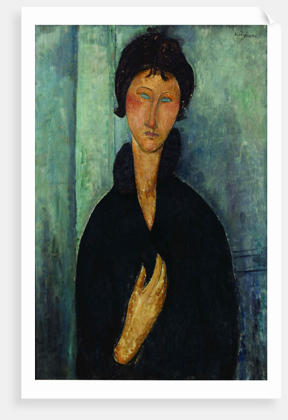 Woman with blue eyes Augen (Femme aux yeux bleus), c. 1918 by Anonymous