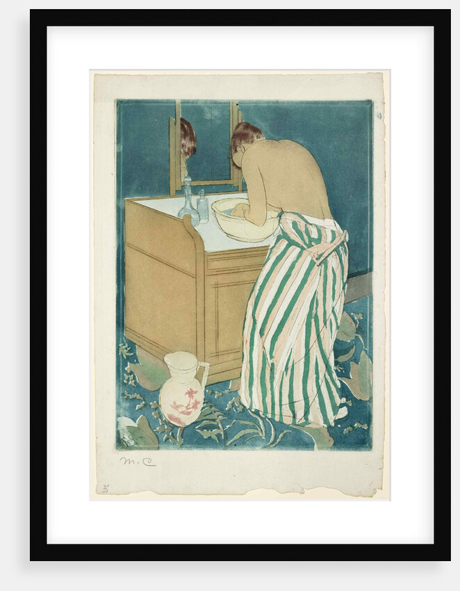A Woman bathing, 1890-1891 by Anonymous