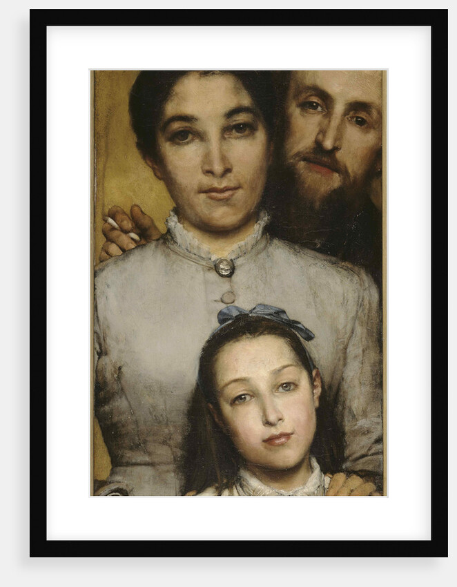 Portrait of Aimé-Jules Dalou, His Wife and Daughter, 1876 by Anonymous