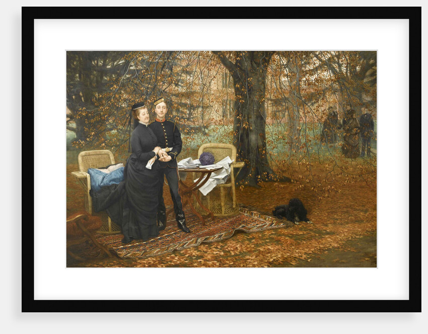 Empress Eugenie and Louis-Napoléon Bonaparte, Prince Imperial, at Camden Pla by Anonymous