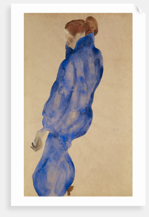 Woman in the blue dress, 1911 by Anonymous