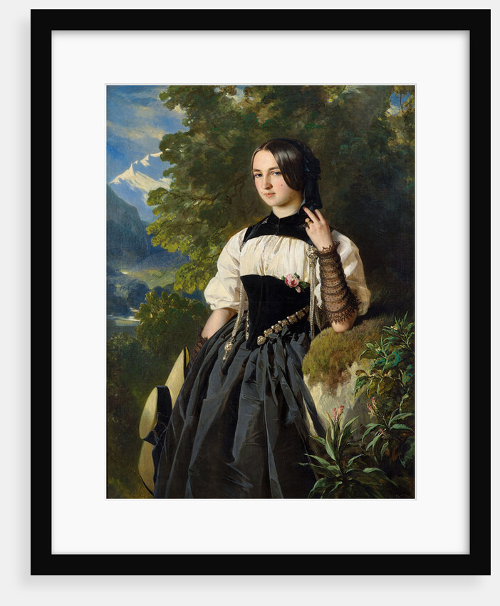 Young Swiss girl from Interlaken, 1840 by Anonymous