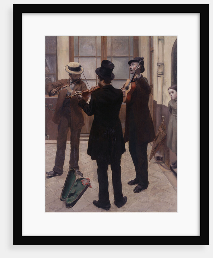 Les Musiciens (Musicians in a courtyard), 1883 by Anonymous