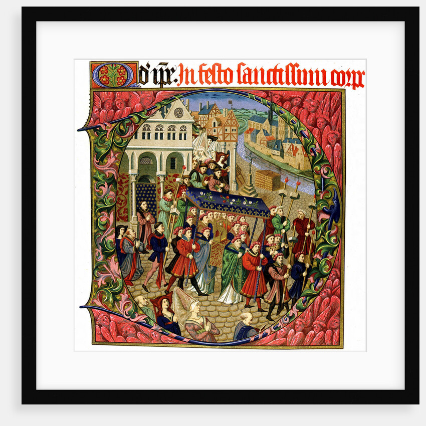 La Maison aux Piliers, la place de Grève in Paris. From: Juvénal des Ursins, c. 1450 by Anonymous