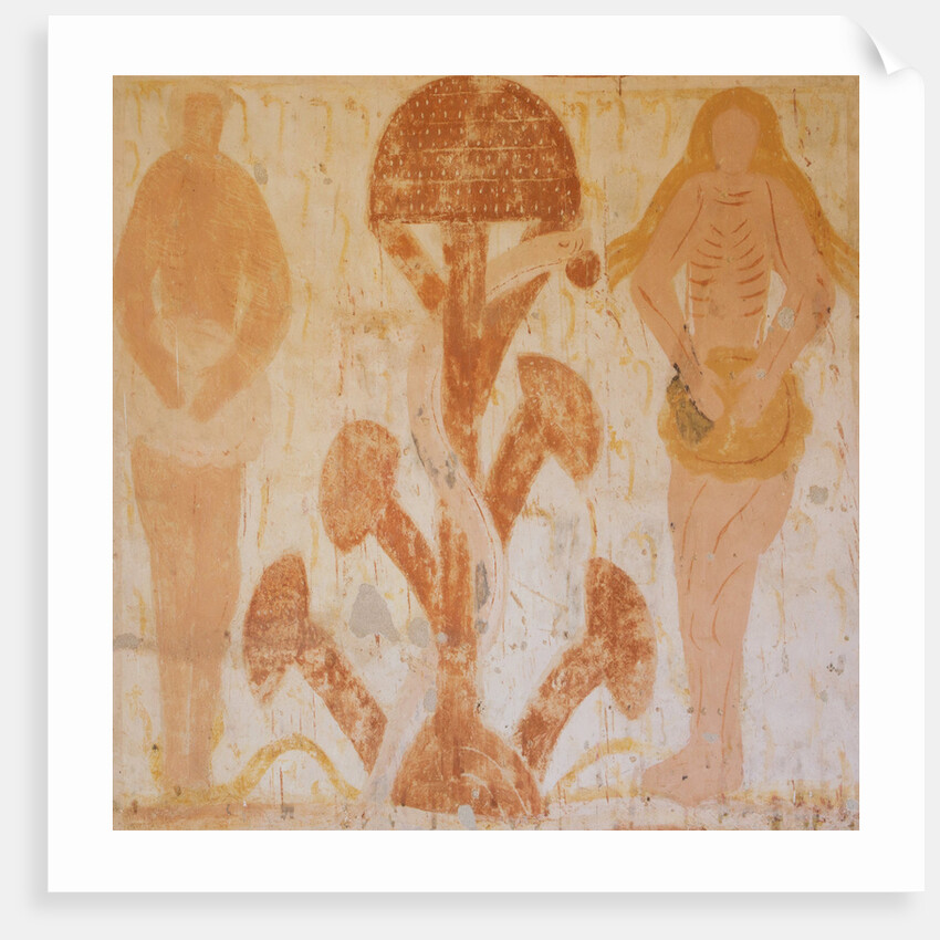 Temptation and Original Sin: Adam, Eve and the serpent, 12th century by Anonymous