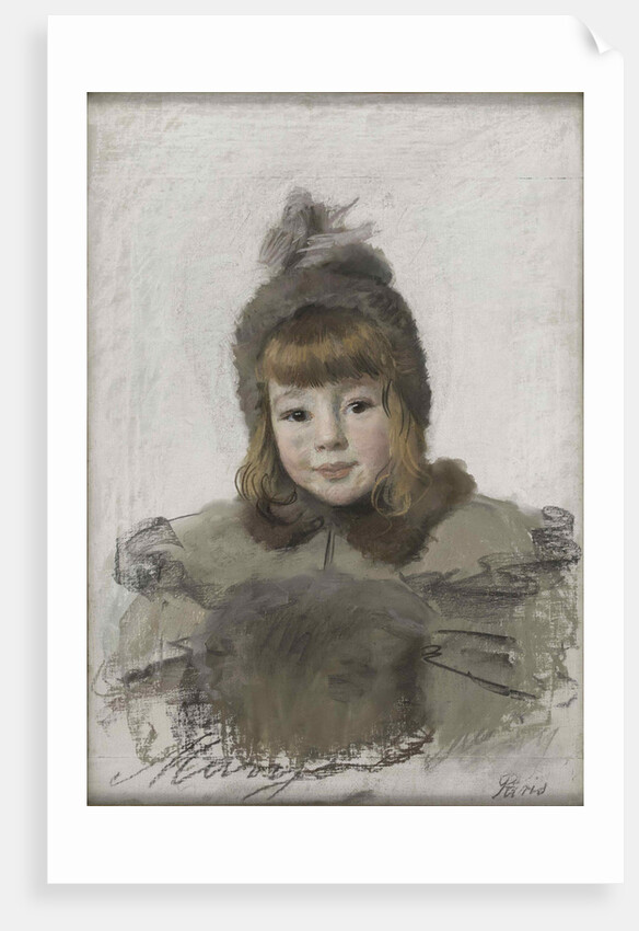 Portrait of a little girl, c. 1898 by Anonymous