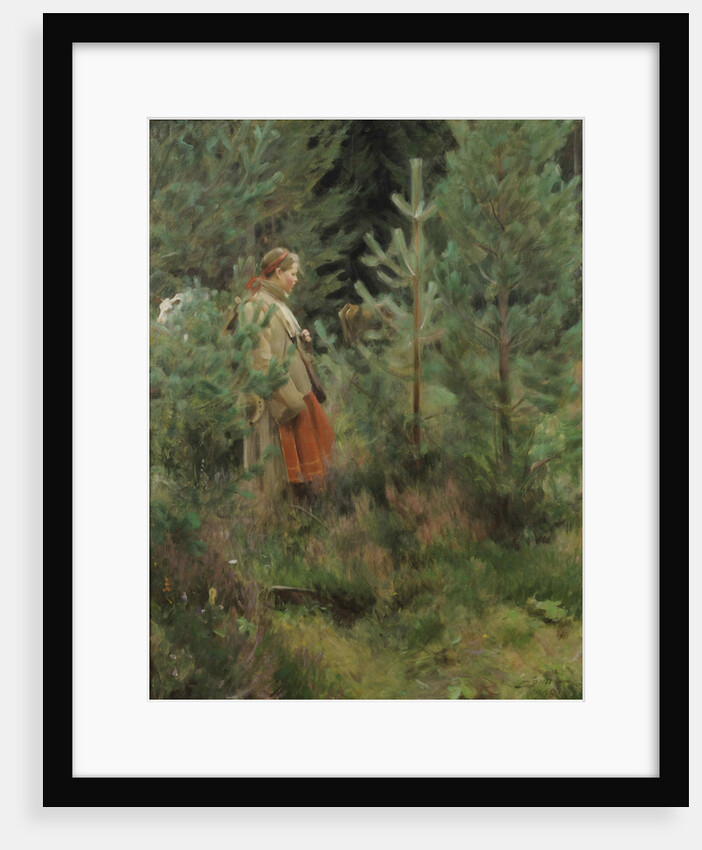 Herdsmaid (Vallkulla), 1908 by Anonymous