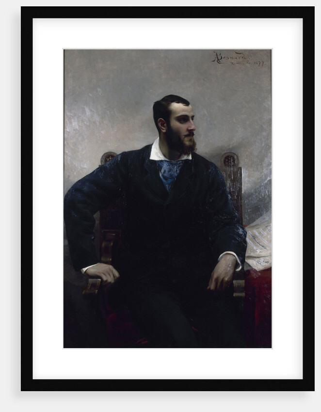 Portrait of the composer André Wormser, 1877 by Anonymous