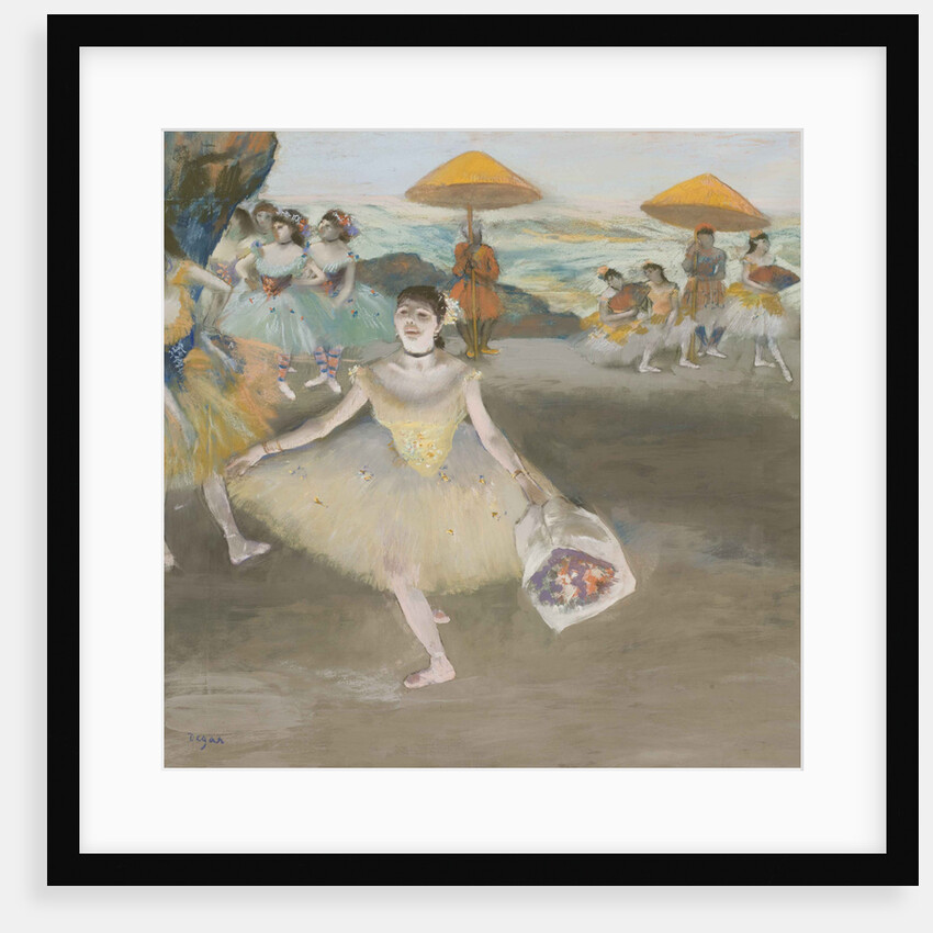 Danseuse au bouquet, saluant sur la scène (Dancer with bouquet), 1878 by Anonymous