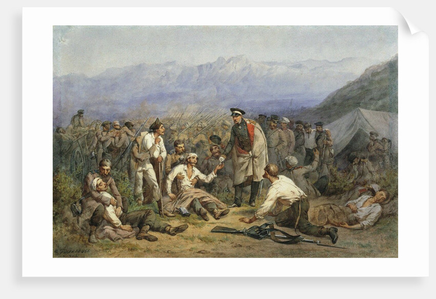 After the battle. Scene from the Crimean war, 1862 by Anonymous