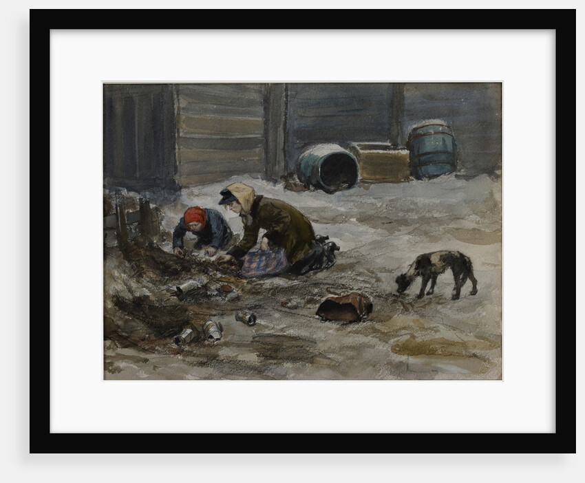 Hungry years in Petrograd (Drawn from nature), 1919 by Anonymous