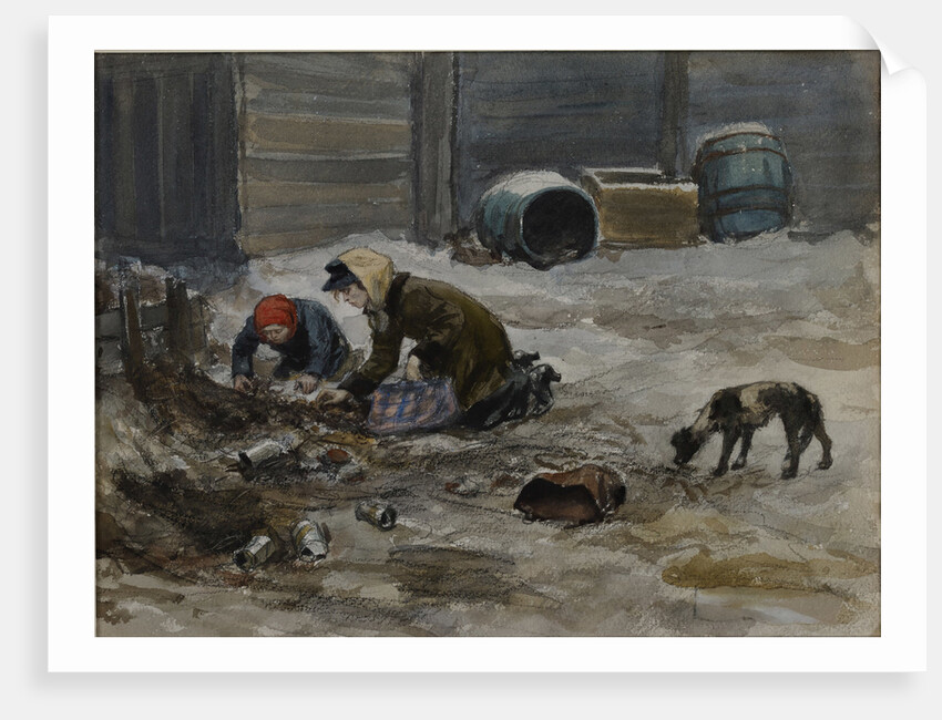 Hungry years in Petrograd (Drawn from nature), 1919 by Anonymous