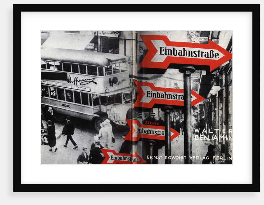 Cover design for Einbahnstraße (One-Way Street) by Walter Benjamin, 1928 by Anonymous