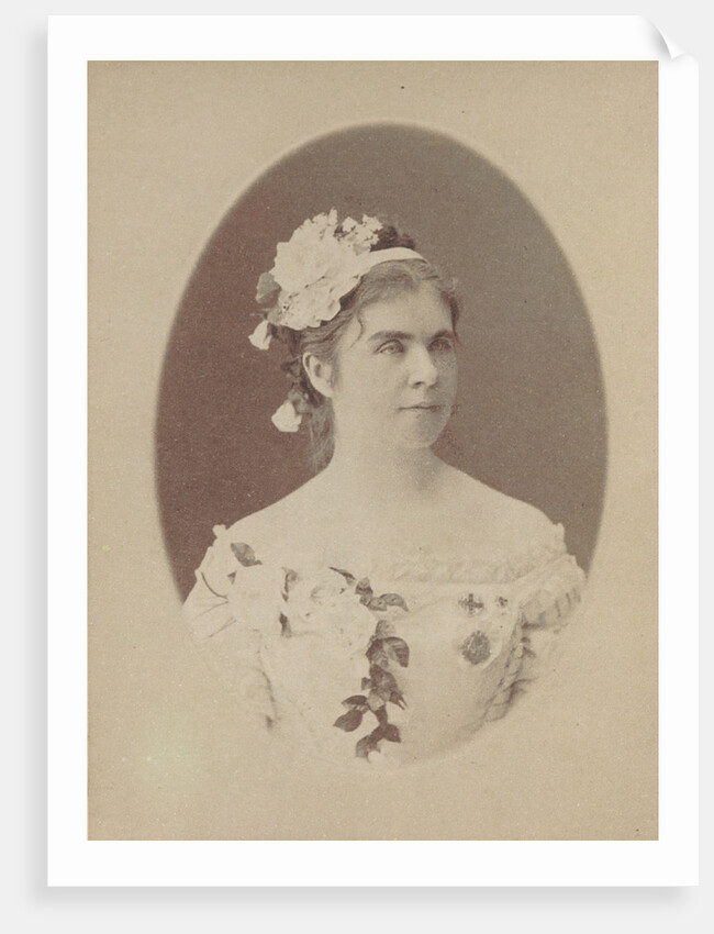 Portrait of the Singer Yelizaveta Lavrovskaya, 1890s by Anonymous