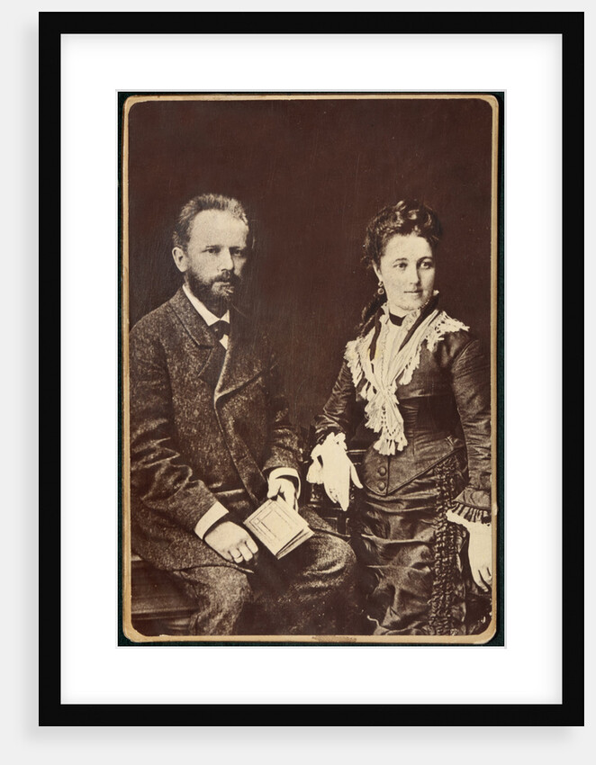 The composer Pyotr Ilyich Tchaikovsky with his wife Antonina Miliukova, 1877 by Anonymous