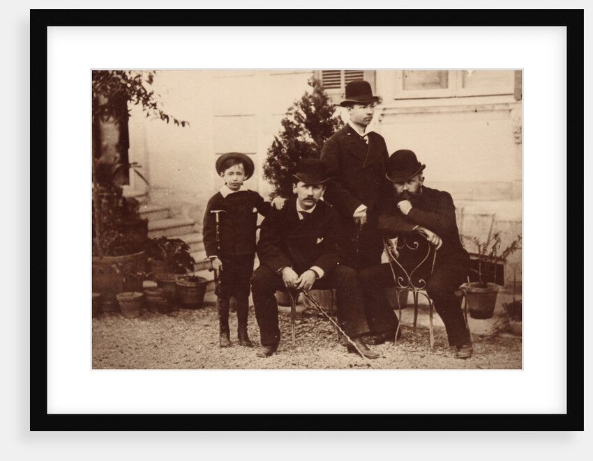Pyotr Tchaikovsky, Modest Tchaikovsky, Nikolai Conradi and Alexey Sofronov by Anonymous