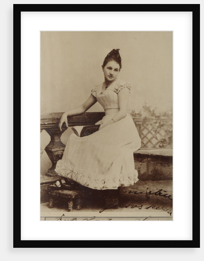 Portrait of the opera singer Bertha Foerster-Lauterer as Tatiana in opera Eugene Onegin by Anonymous