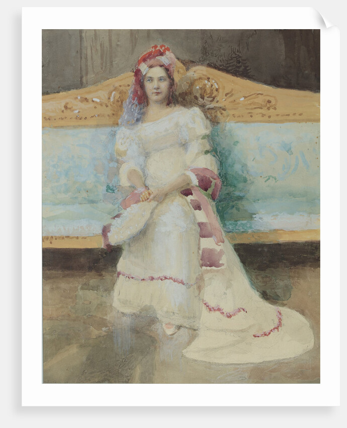 Portrait of the singer Alexandra Panaeva-Kartseva as Tatyana in the opera Eugene Onegin by Anonymous