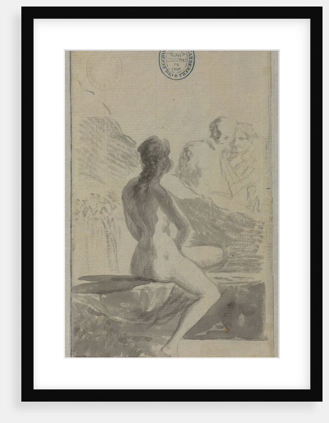 Young woman at the Well (Susanna and the Elders?) from the Madrid Album, 1795 by Anonymous